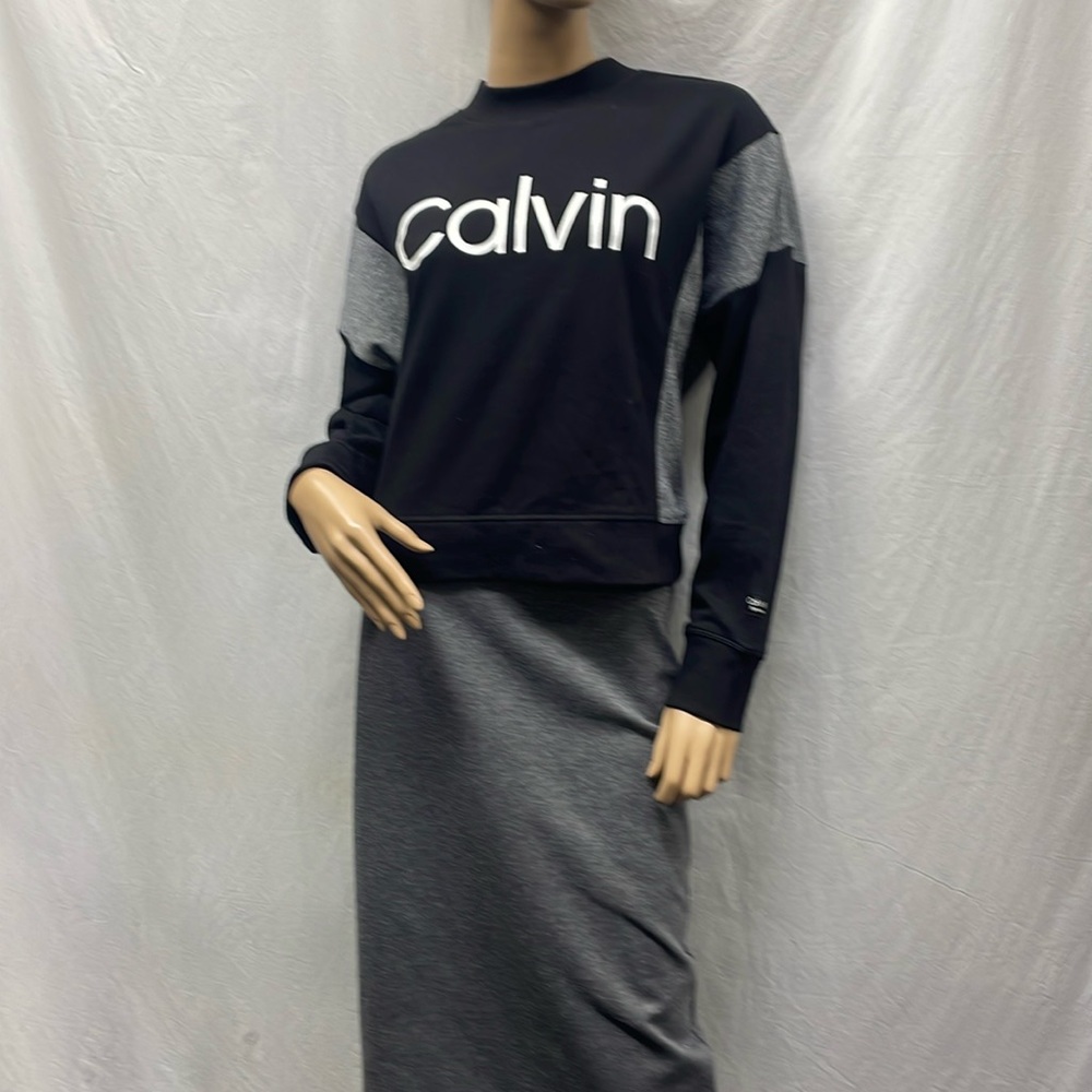 Calvin Klein Performance Women's Two-Tone Sweatshirt NWT